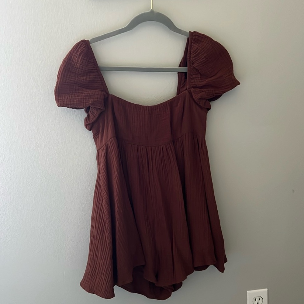 Brown Princess Polly Romper
